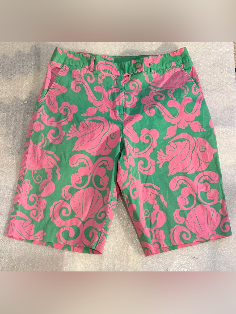 Lilly Pulitzer Pink & Green Patterned Shorts